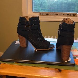 Heeled Open Toe Booties